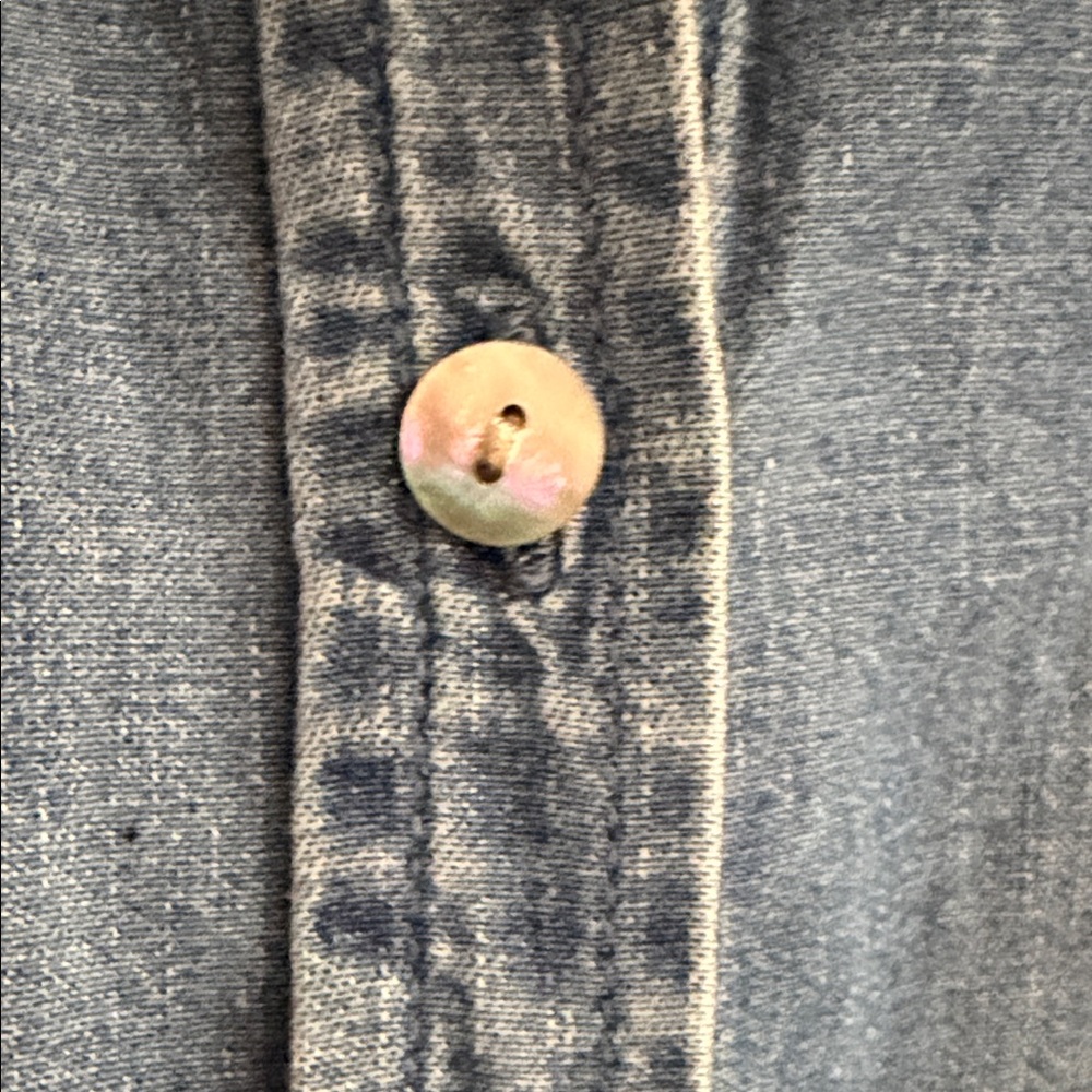 J. Jill Denim Shirt in Indigo Blue - Picture 3 of 3
